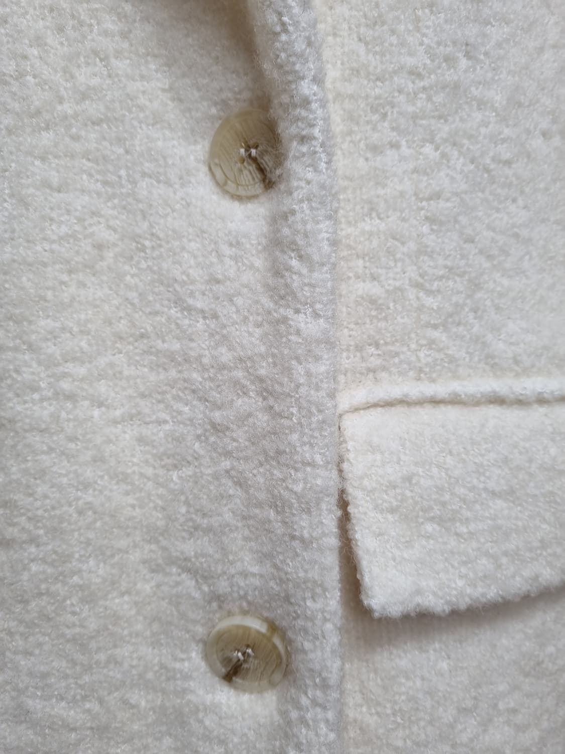 (새상품) ASTR 모직코트 (크림) 상품이미지5