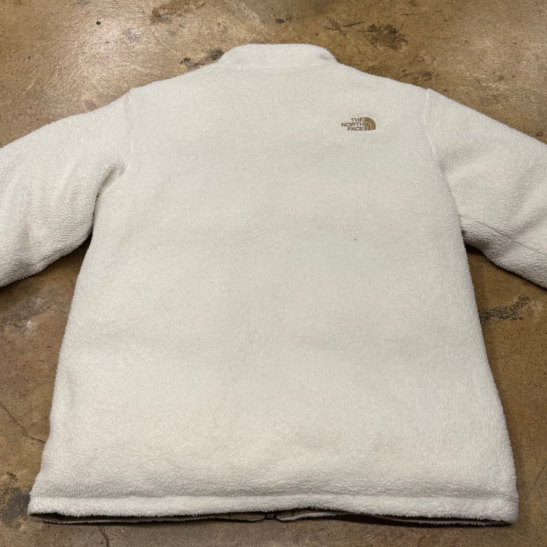 노스페이스 양면 베이지 화이트 패딩 후리스 160 상품이미지7