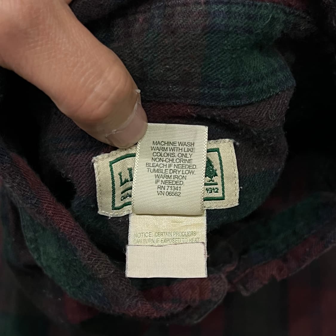  엘엘빈 플란넨 체크 하프 셔츠 y16213 상품이미지7