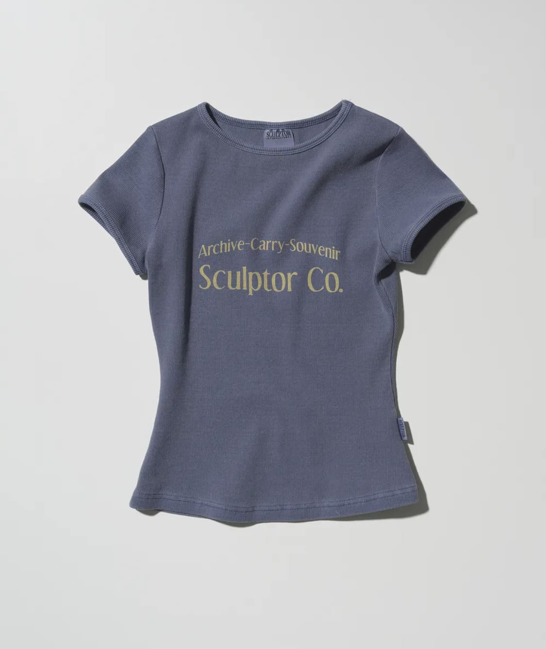 스컬프터 Archive Pigment Baby Tee Dusty Blue 상품이미지1