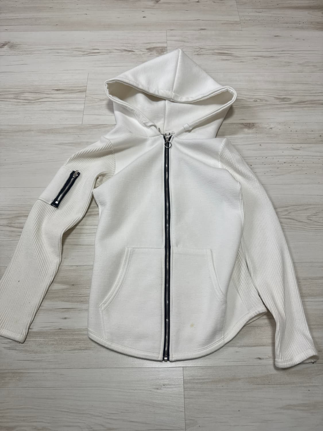 크롭 후드 집업 상품이미지1