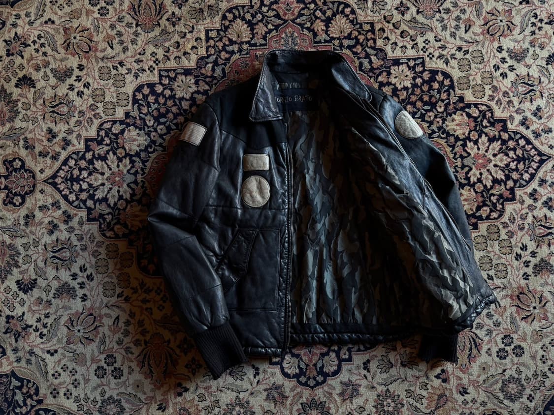 조르지오 브라토 A-2 플라이트 레더 자켓 100 상품이미지4