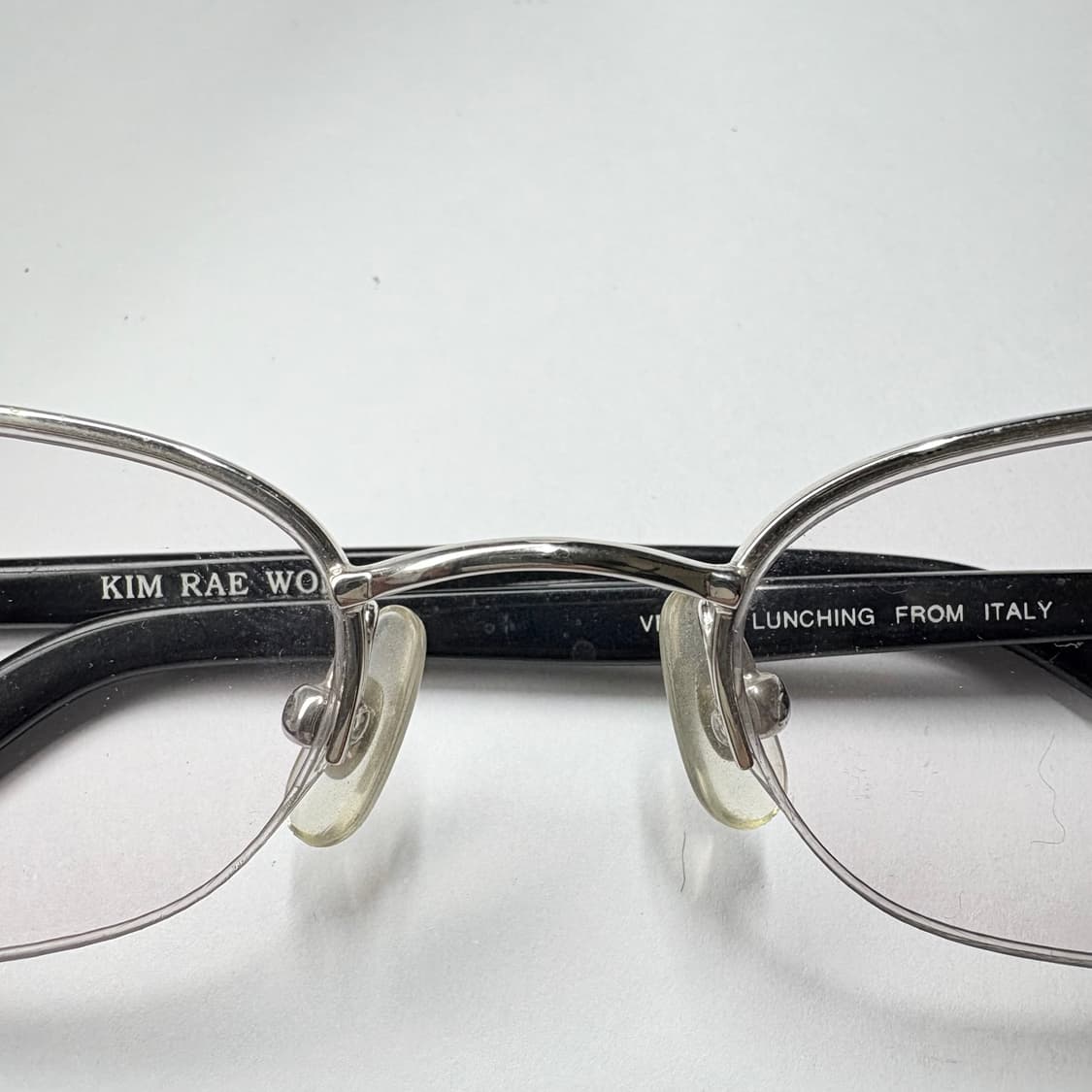 빈티지 안경(하프림 보라색 렌즈 장착) 상품이미지3