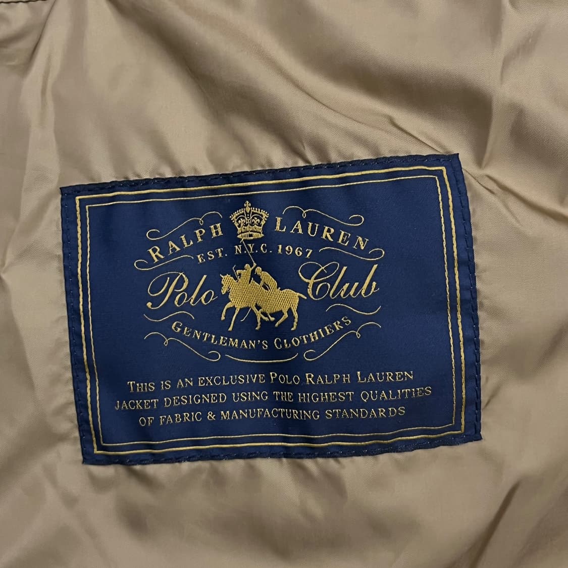 [정품/M] 폴로 랄프로렌 퀼팅 자켓 베이지 b15 상품이미지6