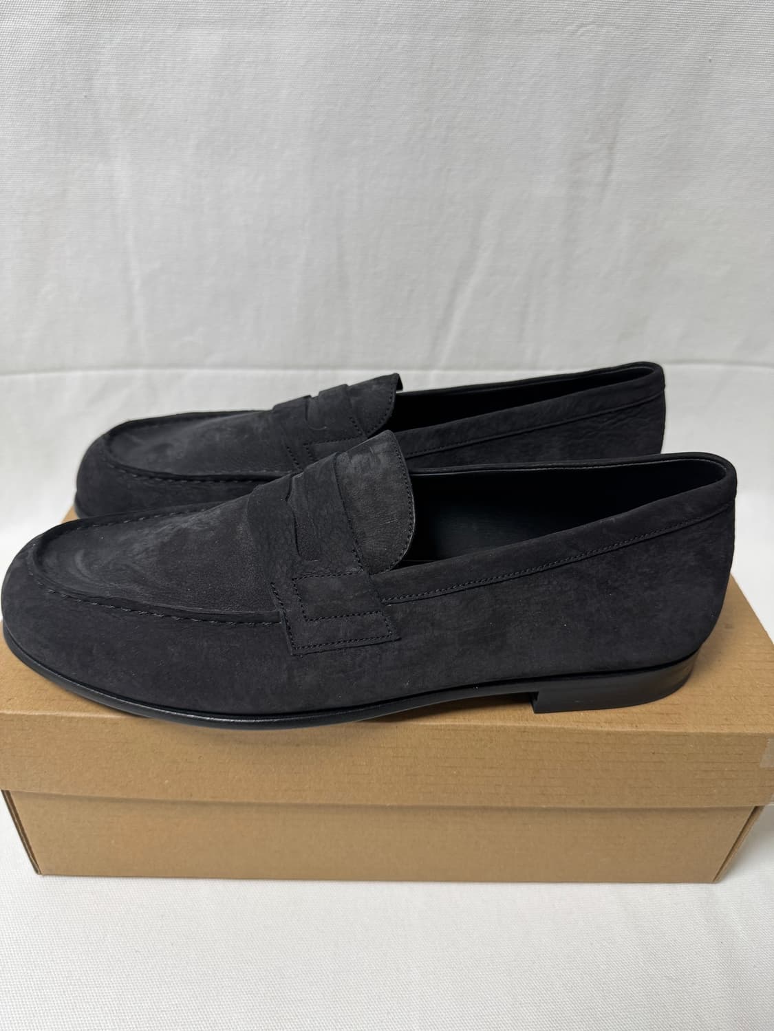 JMWeston 제이엠웨스통 블랙 누벅 로퍼 8D 상품이미지5