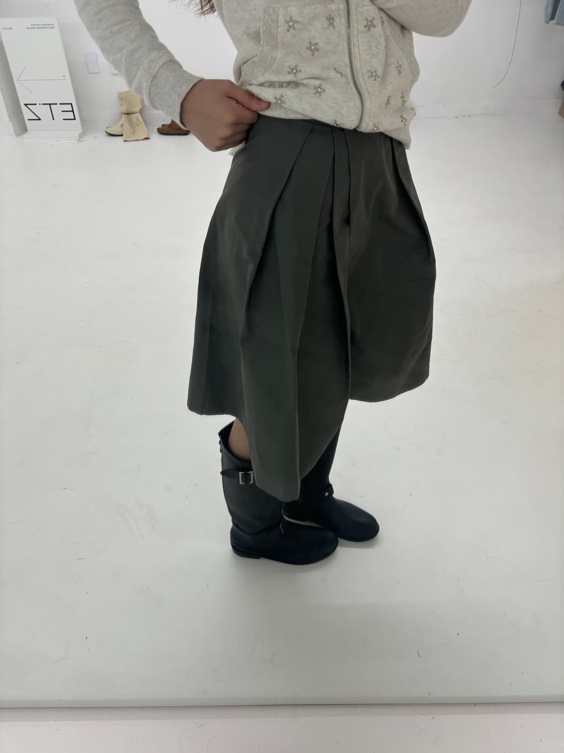 Jil sander navy mid skirt 상품이미지6