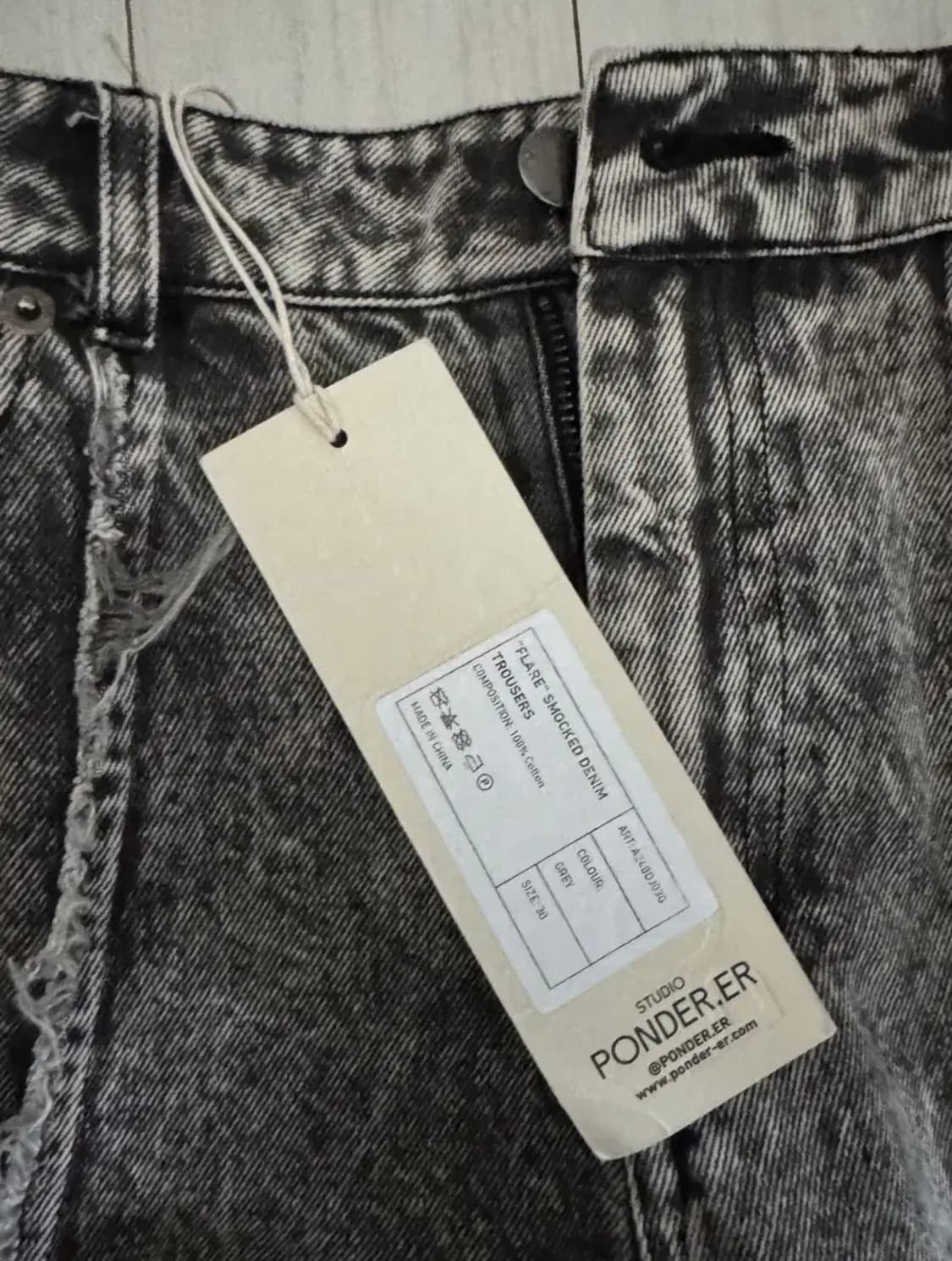 폰더럴 스모크드 플레어 데님 상품이미지3