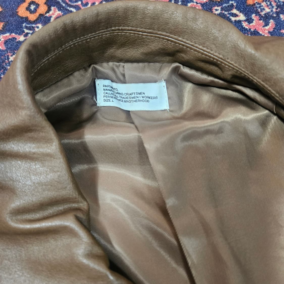 파르티멘토 비건 싱글 레더자켓L size
 상품이미지6