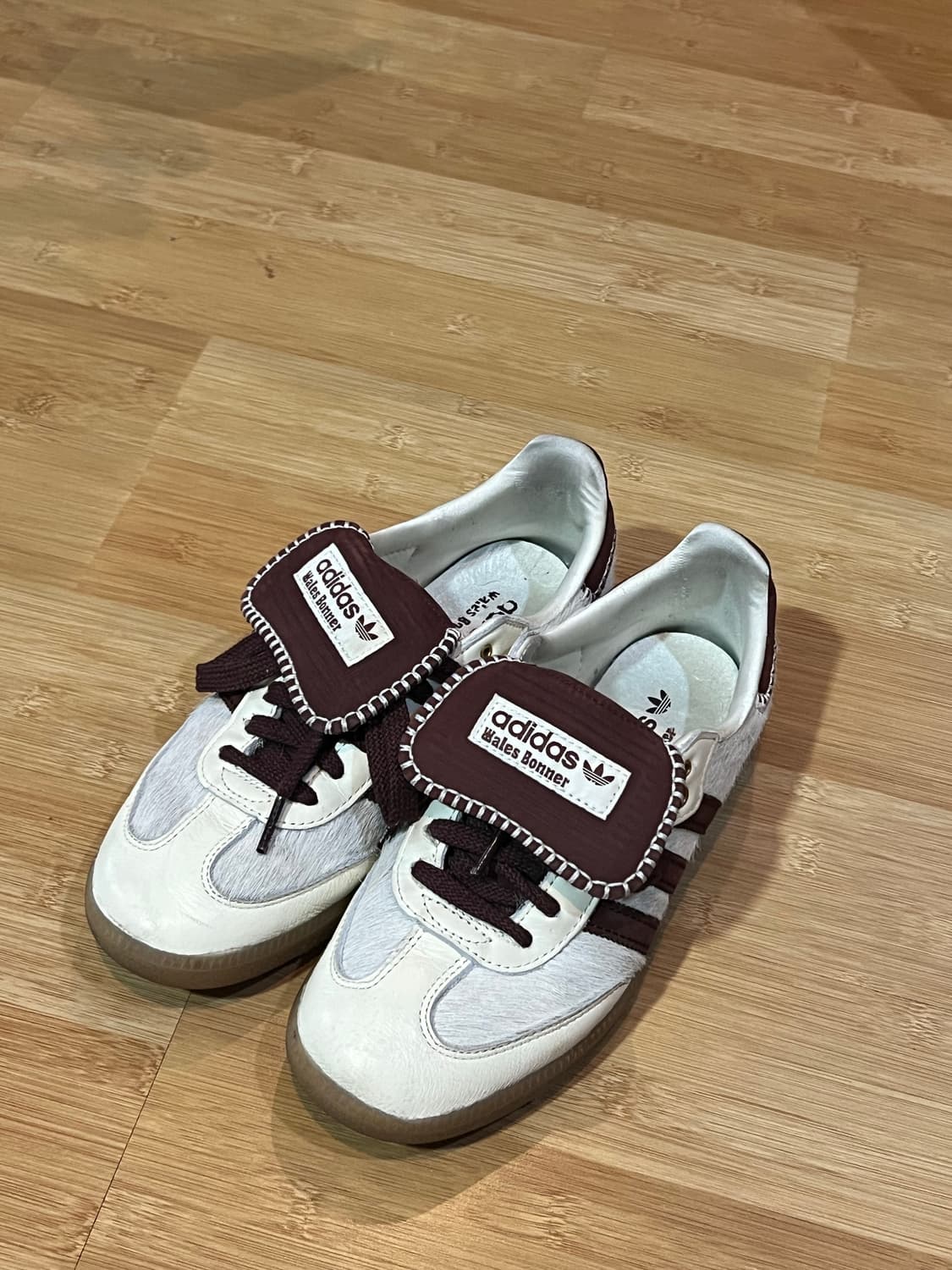 [260] 아디다스 x 웨일스 삼바 크림 화이트 미스테리 브라운 상품이미지1