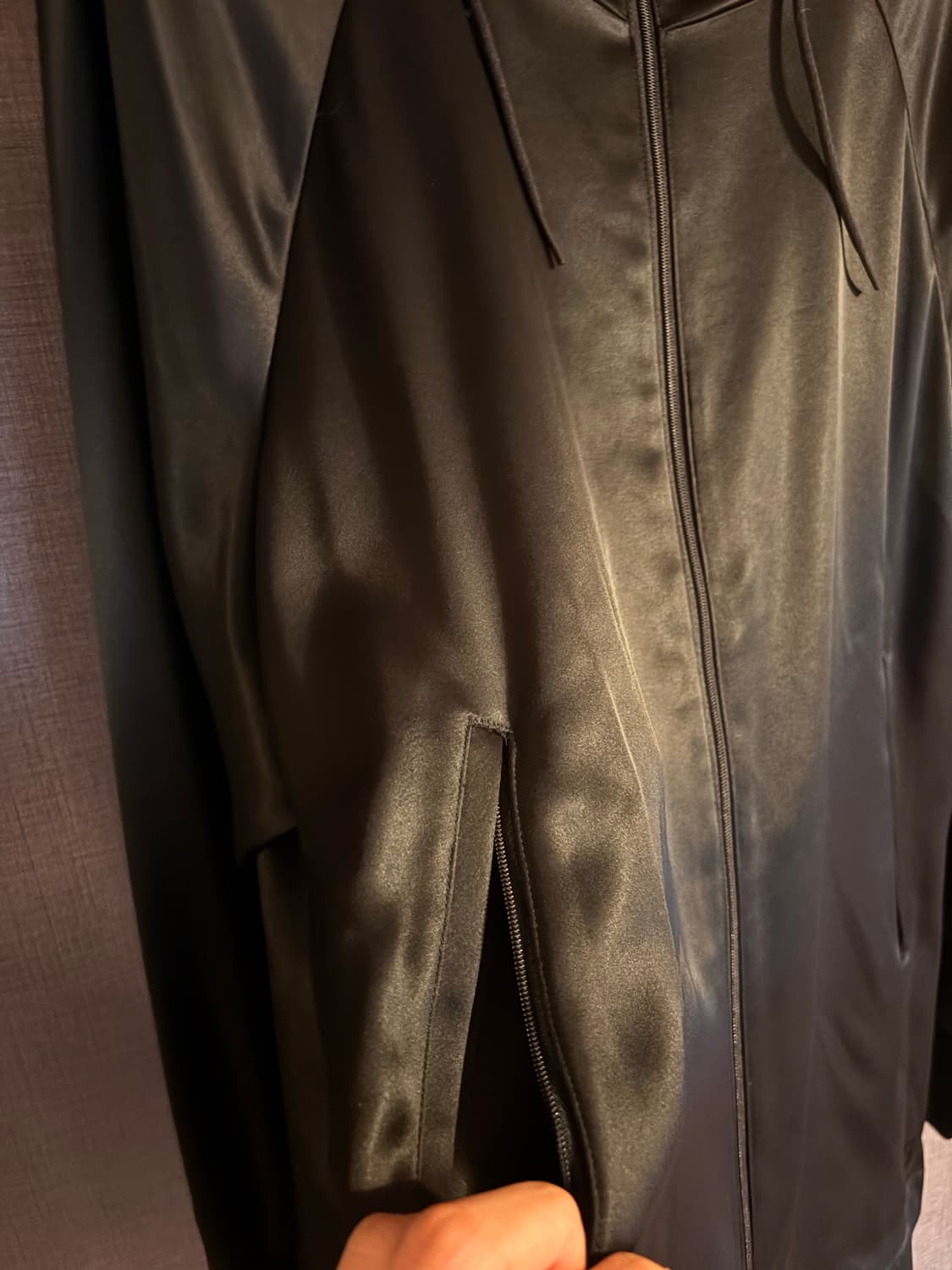 Y-3 3선 후드 집업 XS 블랙 상품이미지3