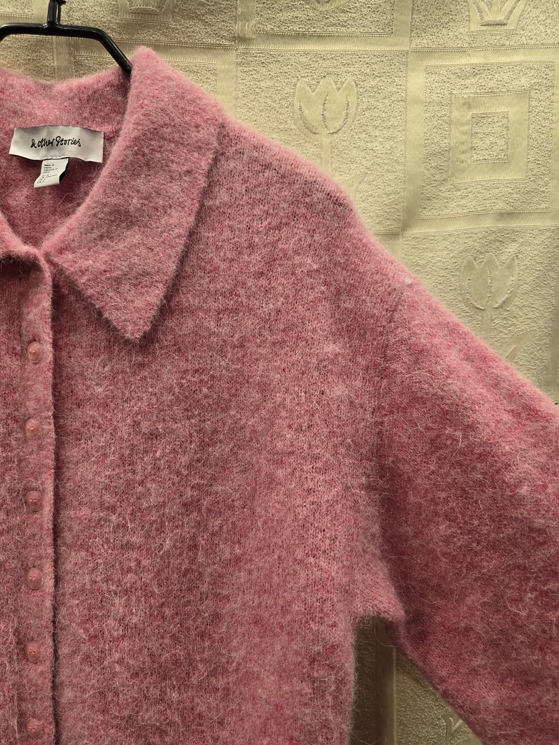 거의새거) 앤아더스토리즈 핑크 가디건 겸 니트티 S 상품이미지3