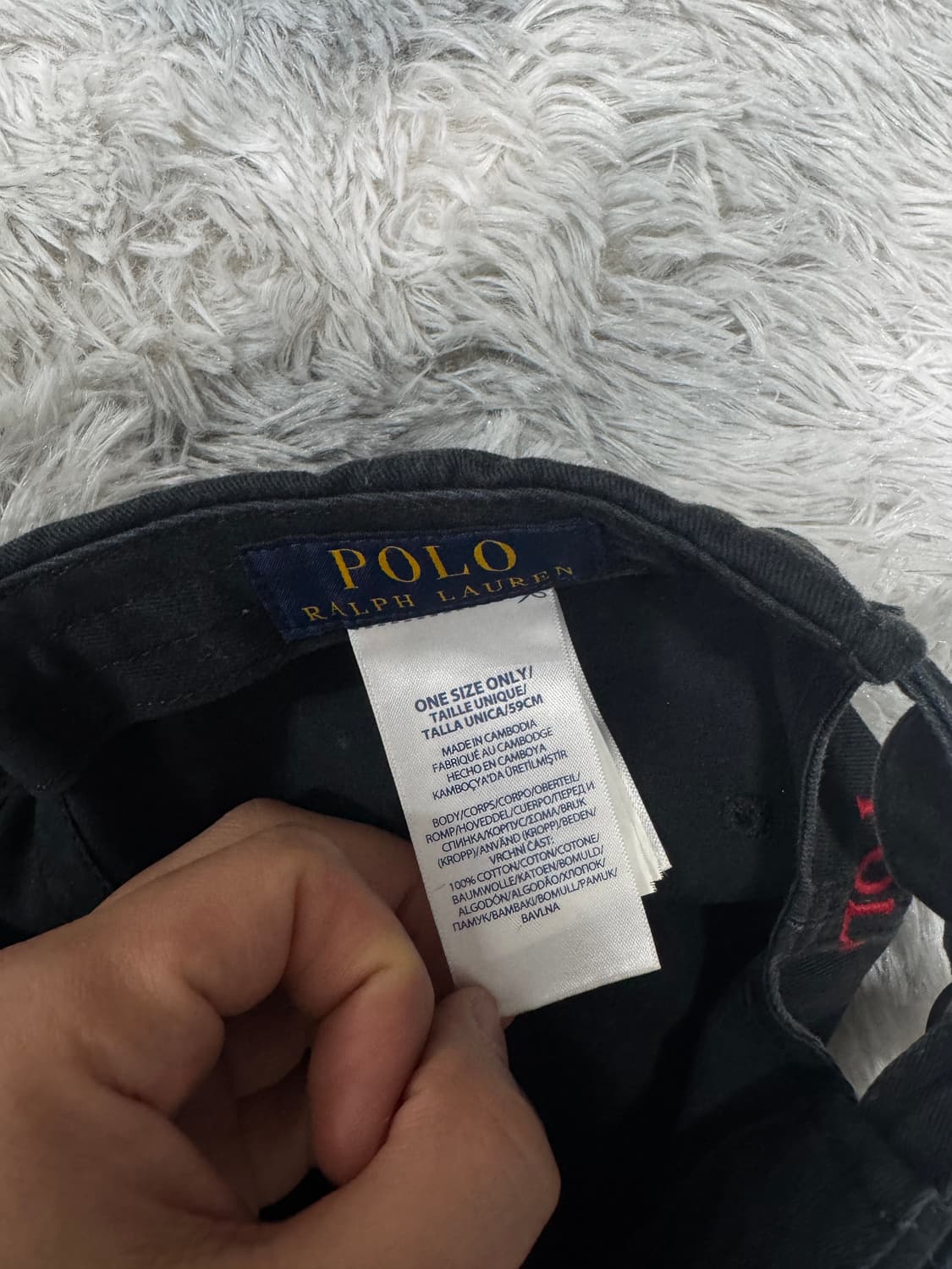 폴로 볼캡 블랙 상품이미지4