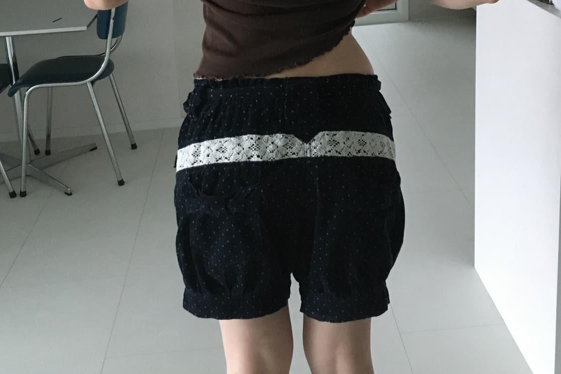dot velvet shorts 상품이미지4