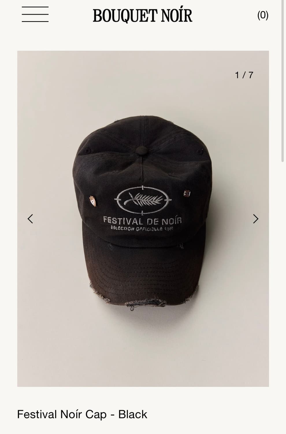 Bouquet noir 모자 뤡코즈 팔리할리우드 블라인드파일즈 상품이미지2