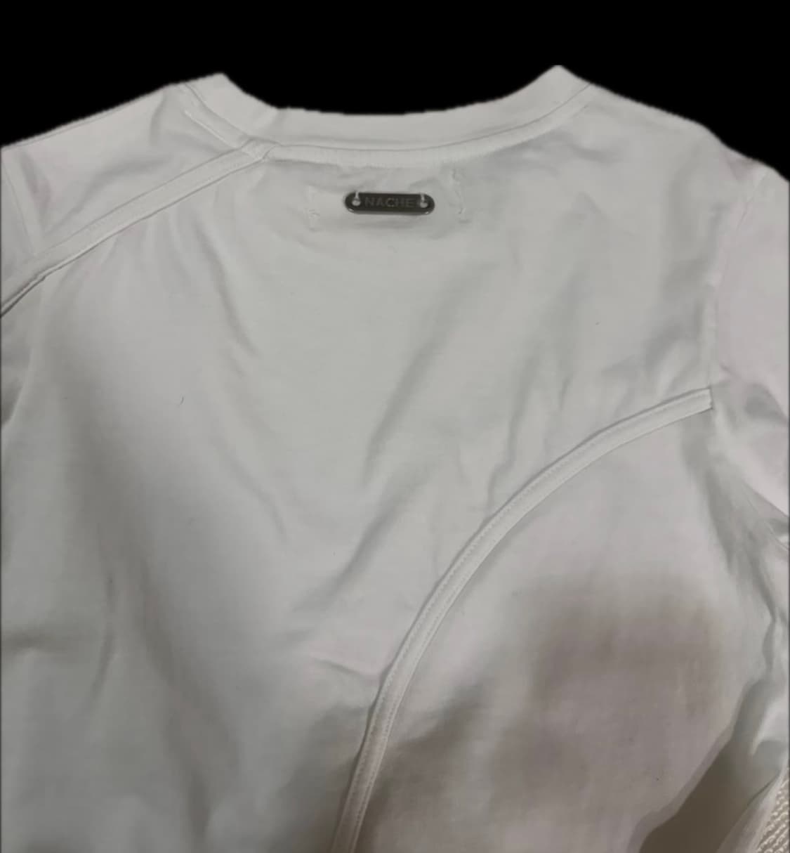 나체 Asymmetric line t-shirt ivory 상품이미지3