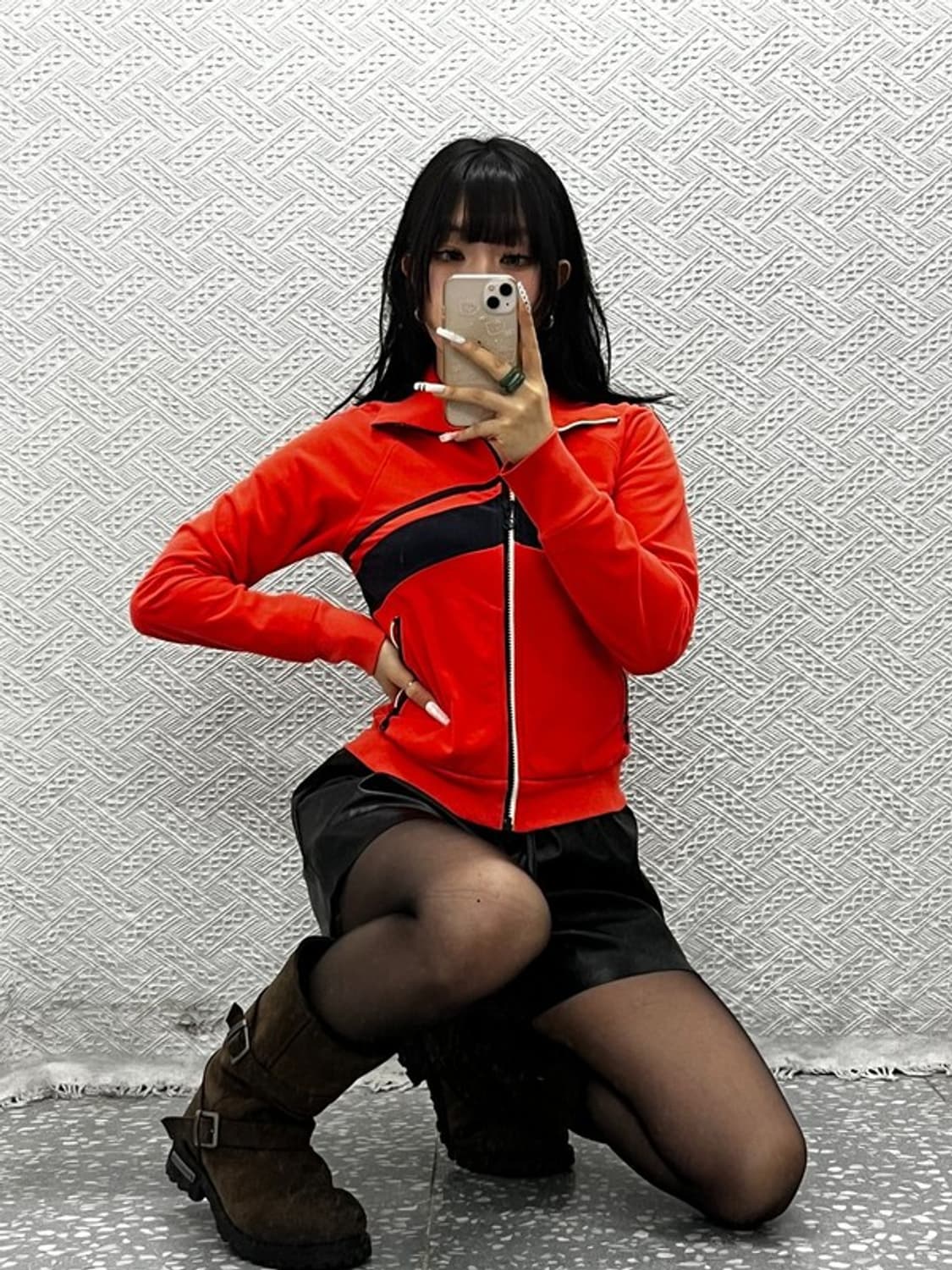 아디다스 희귀 레트로 키치 벨벳 레이싱 집업 M C10865 상품이미지1