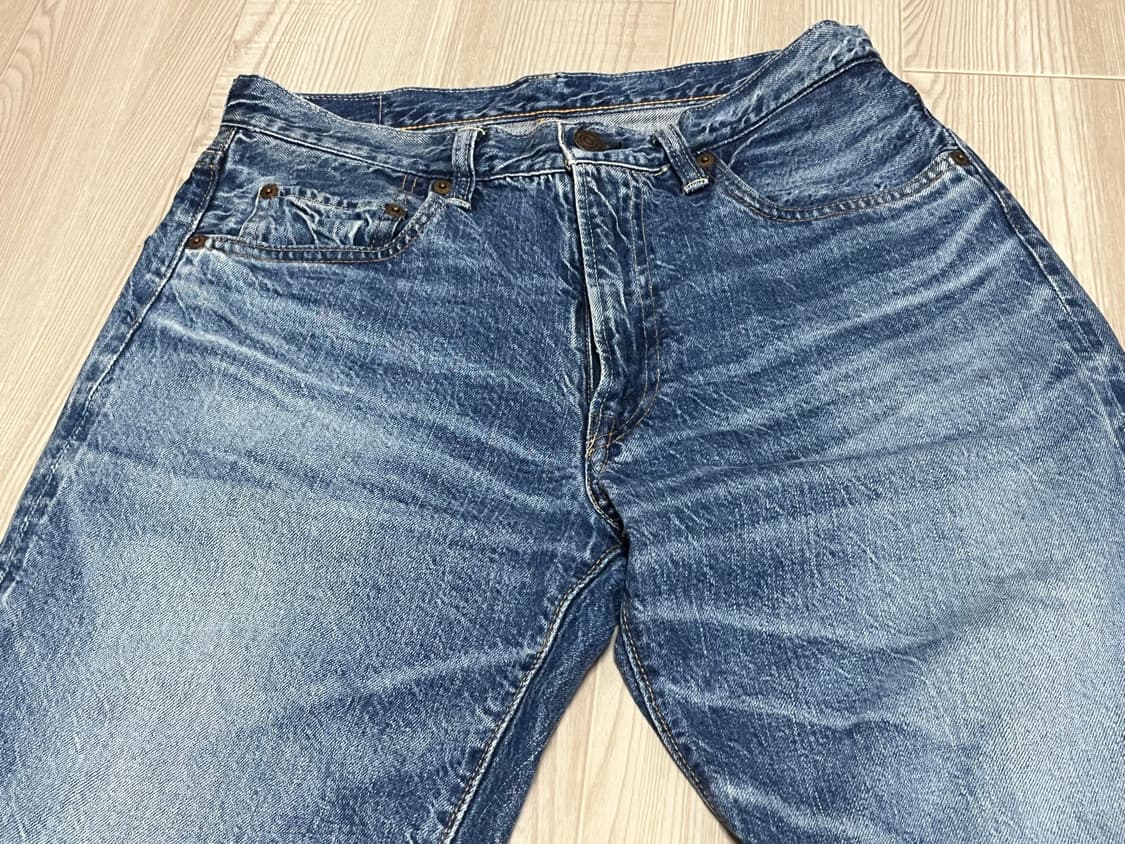 [W31,L29] 웨어하우스 x 빔즈 별주 1105 미디엄워시 상품이미지4