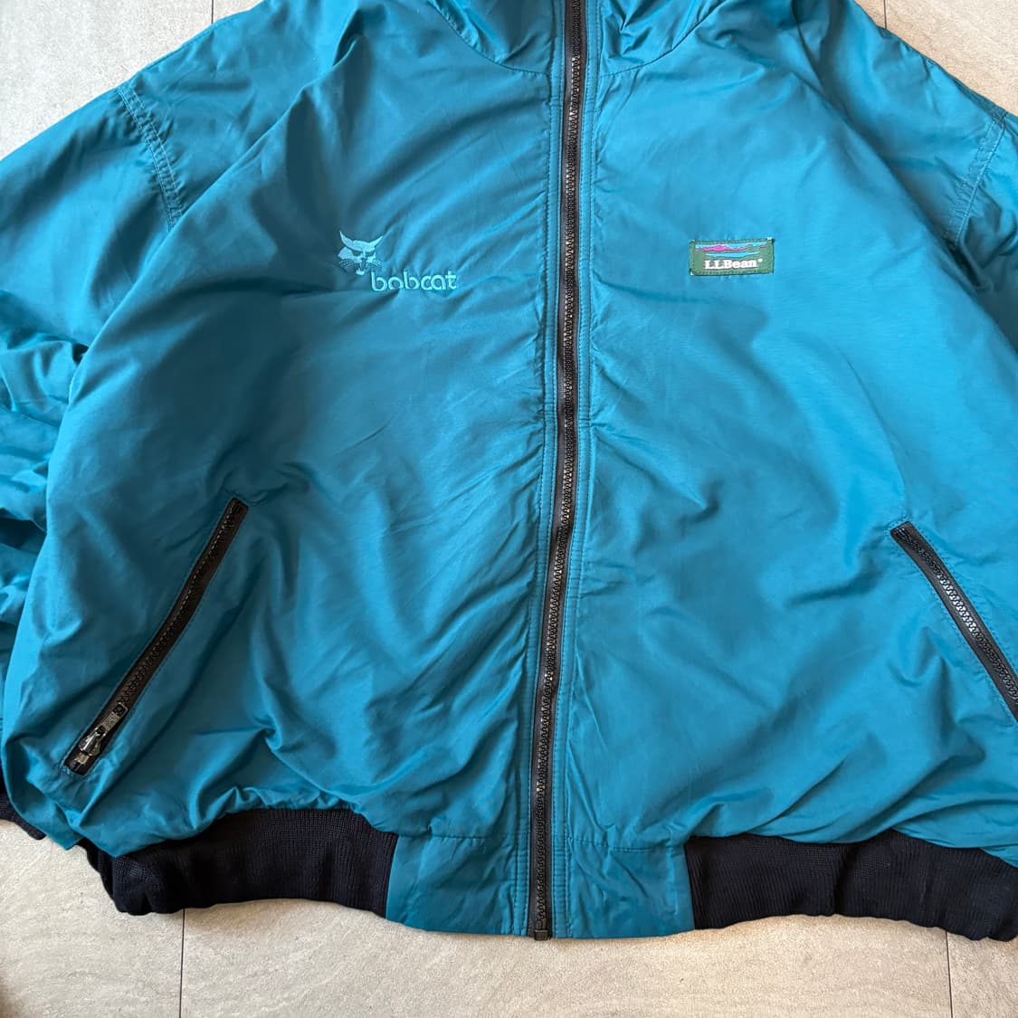 90s L.L.bean 90년대 미국 생산 엘엘빈 청록 컬러 웜업 자켓  상품이미지4