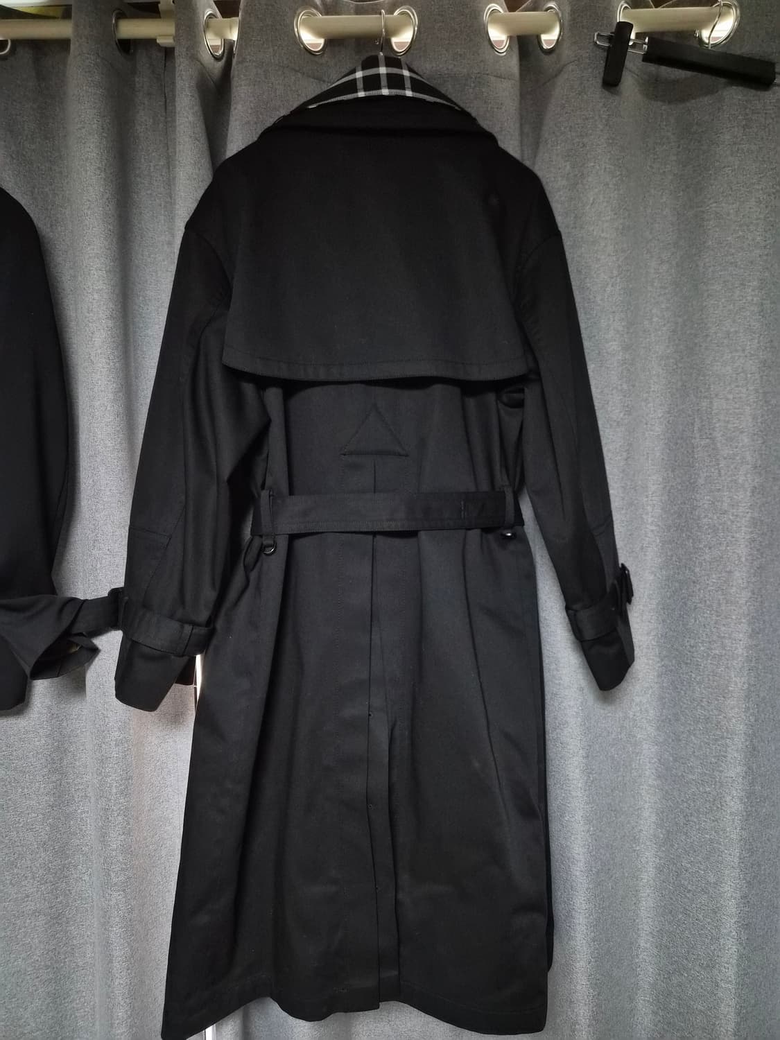 송지오옴므 더블 레이어드 트렌치 코트 팝니다ㅡ타임옴므.솔리드.시스템 상품이미지3