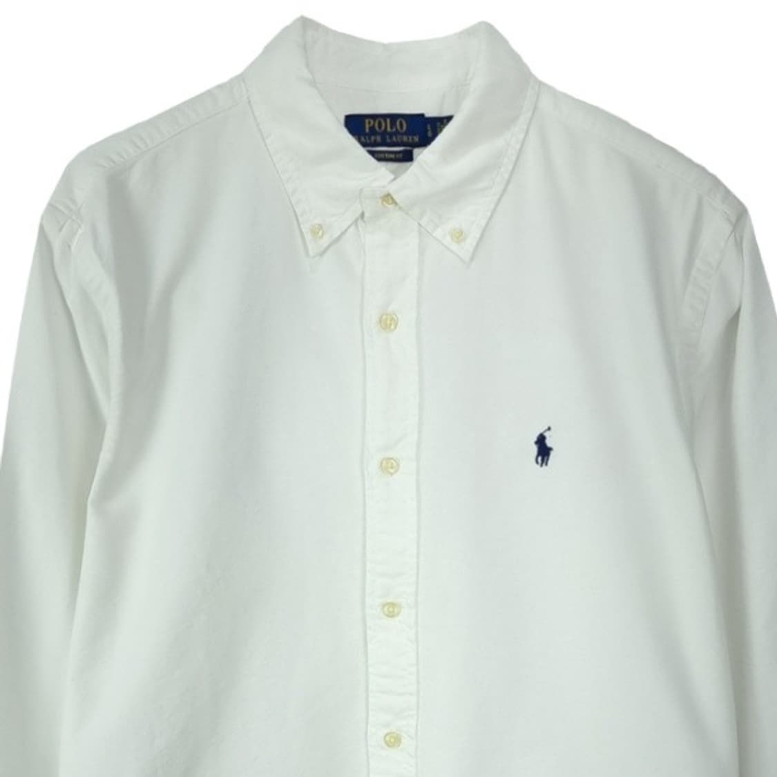 [폴로 랄프로렌] 포니 자수 커스텀핏 옥스포드 셔츠 화이트 M19396 상품이미지4