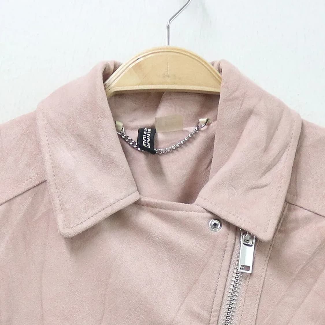 H&M 히메갸루 핑크 스웨이드 라이더 자켓 61457 상품이미지3