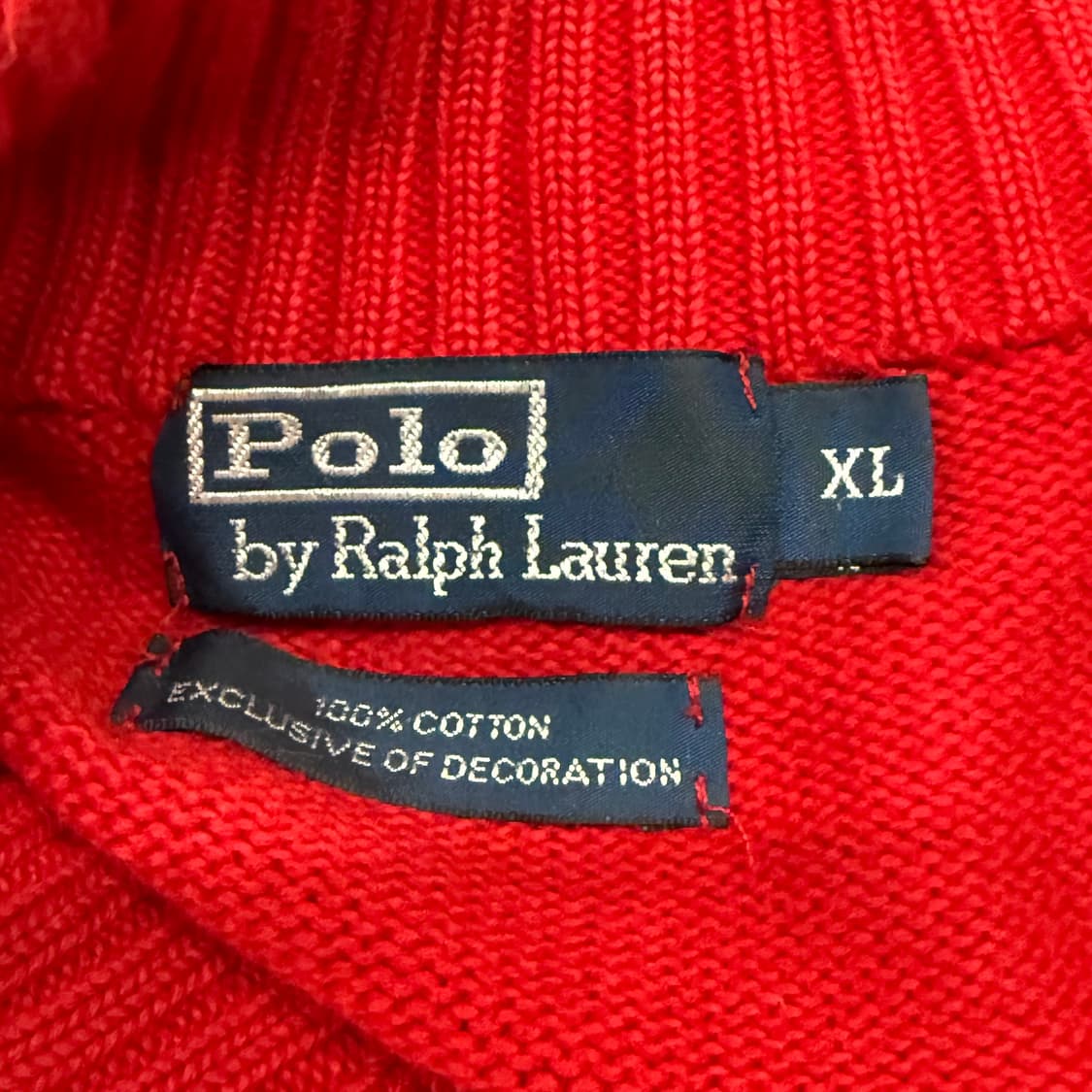 폴로 랄프로렌 레드 에스파냐 니트 집업  상품이미지5