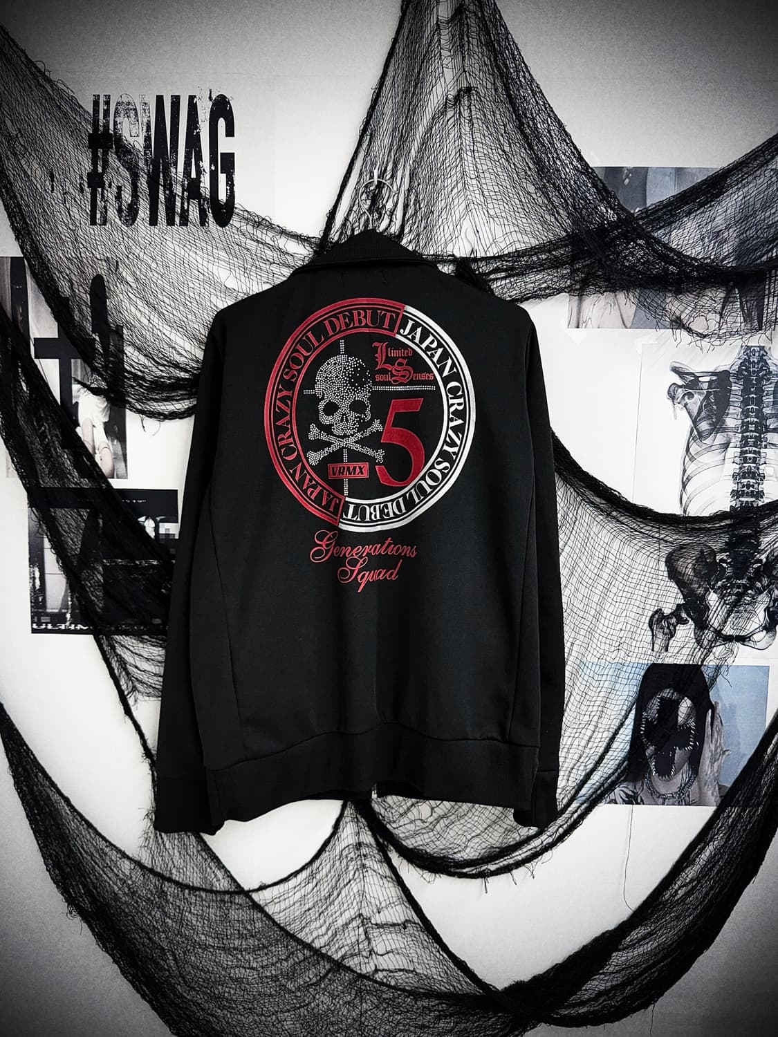 Punk mood skull beads jersey 상품이미지1