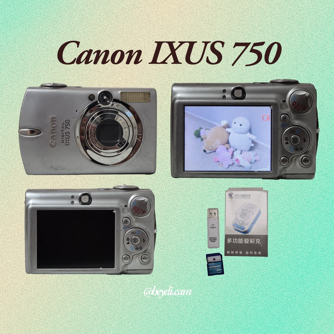 (아일릿 원희) 캐논 ixus750 IXY700 실버 상품이미지2