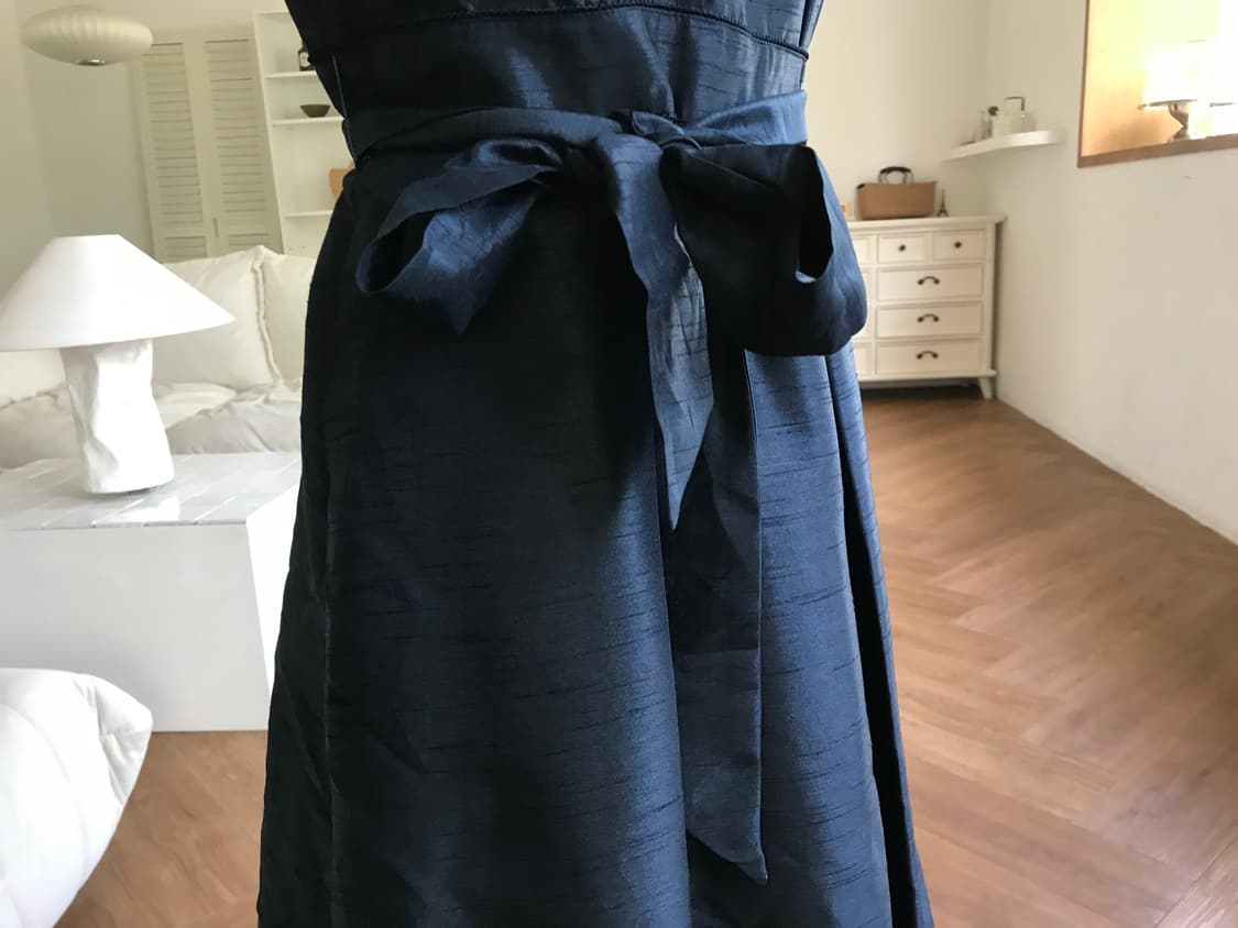 vintage strap navy one-piece 상품이미지3