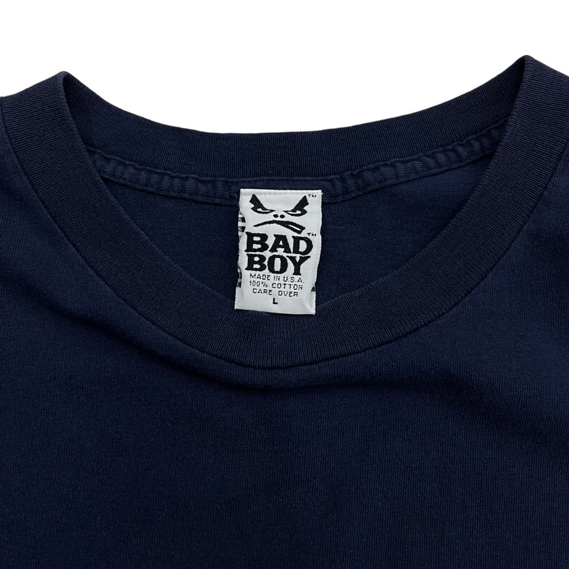 90s U.S.A 배드보이 네이비 반팔 L 상품이미지5