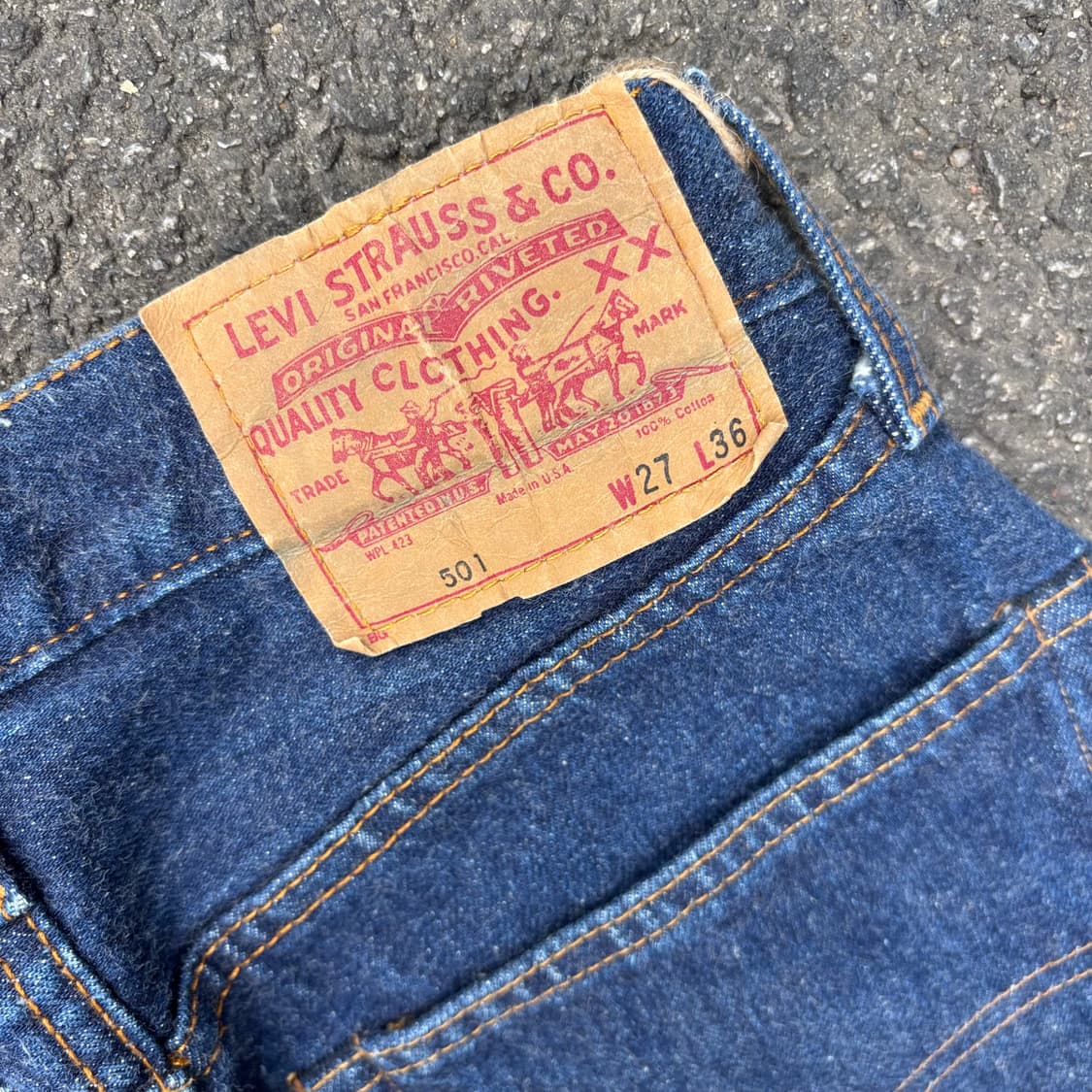 90년대 미국 리바이스 501 빅e 셀비지 상품이미지7