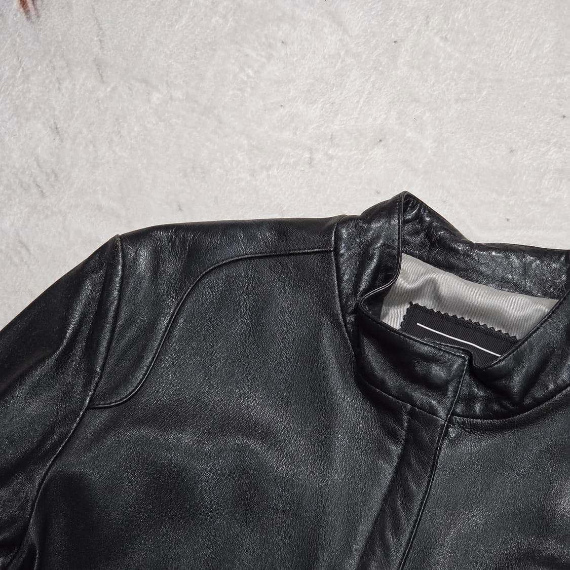빈티지 리얼레더 블랙 양가죽 자켓 상품이미지2