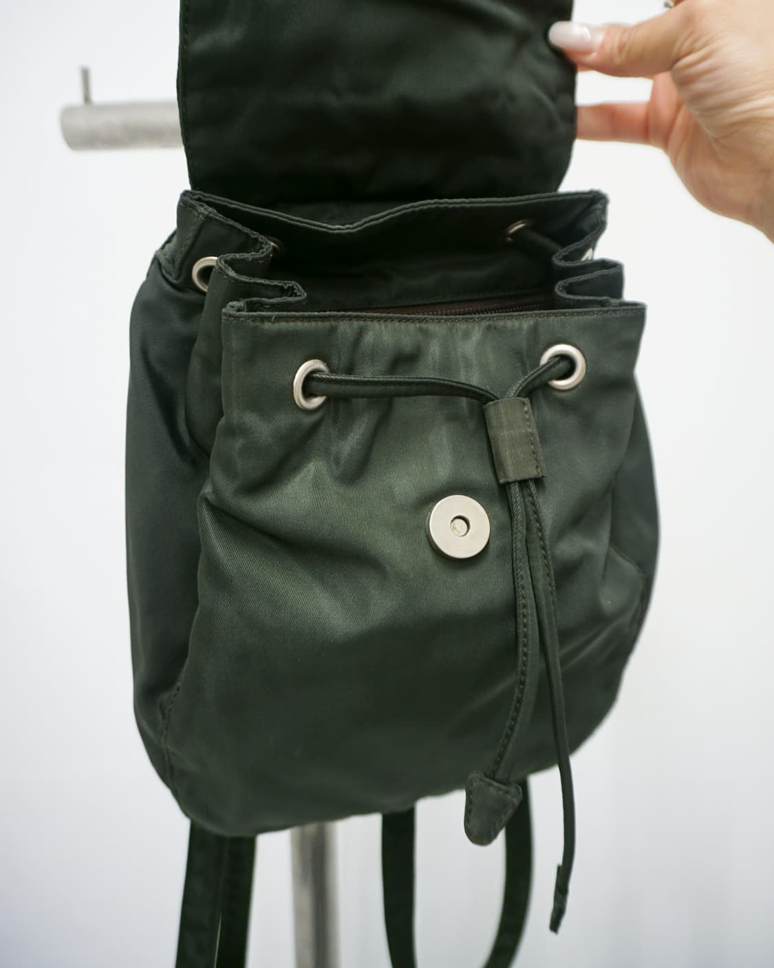 PRADA khaki nylon mini backpack 상품이미지5