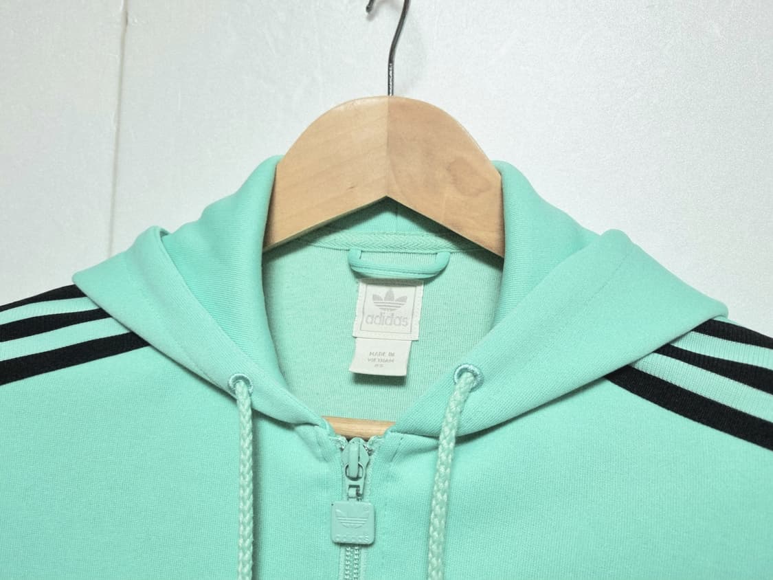 여성 아디다스 후디드 플락 트랙탑 후드 집업 자켓 트레이닝복 상품이미지2