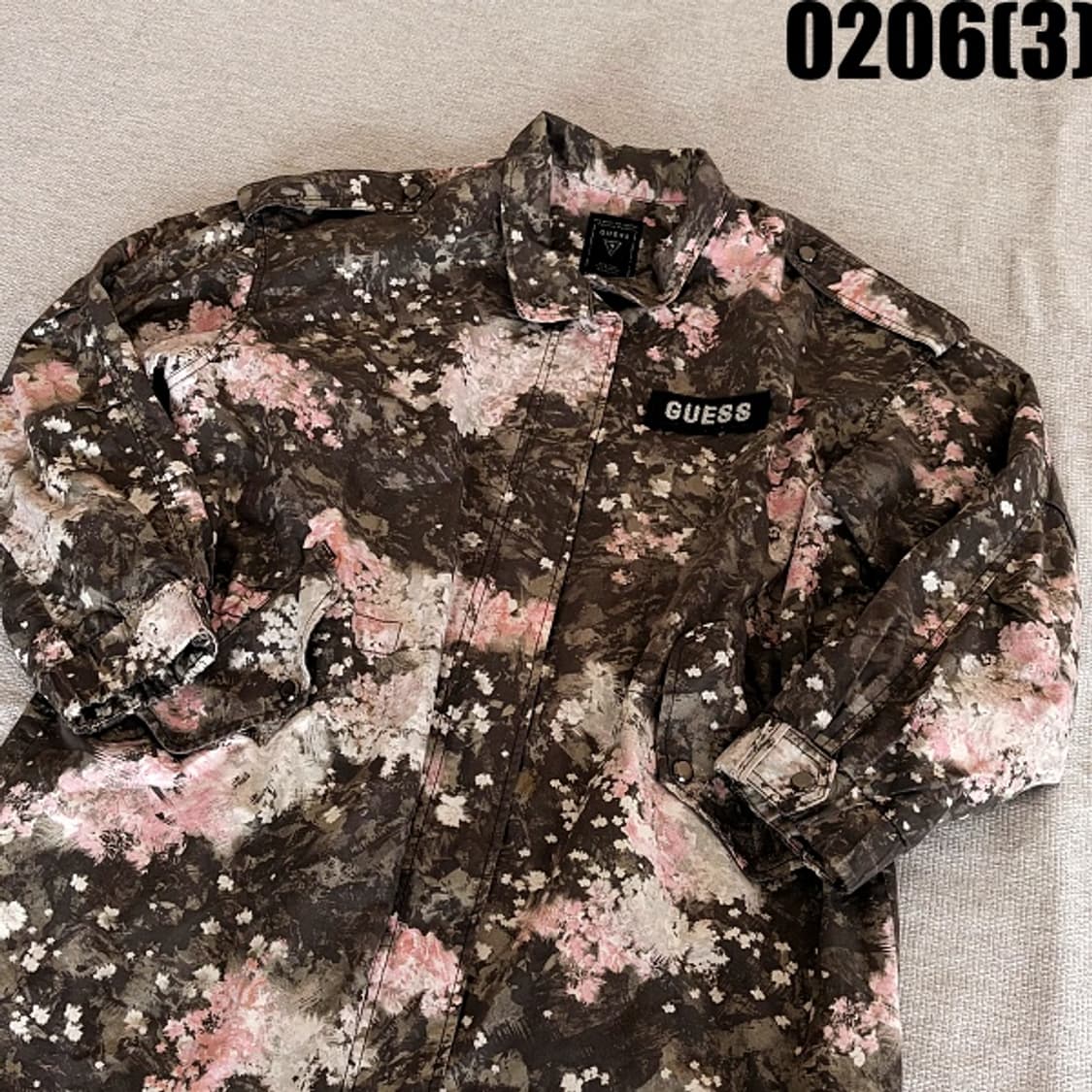 [F] 게스 플라워 프린팅 야상 자켓 0206(3) 상품이미지2