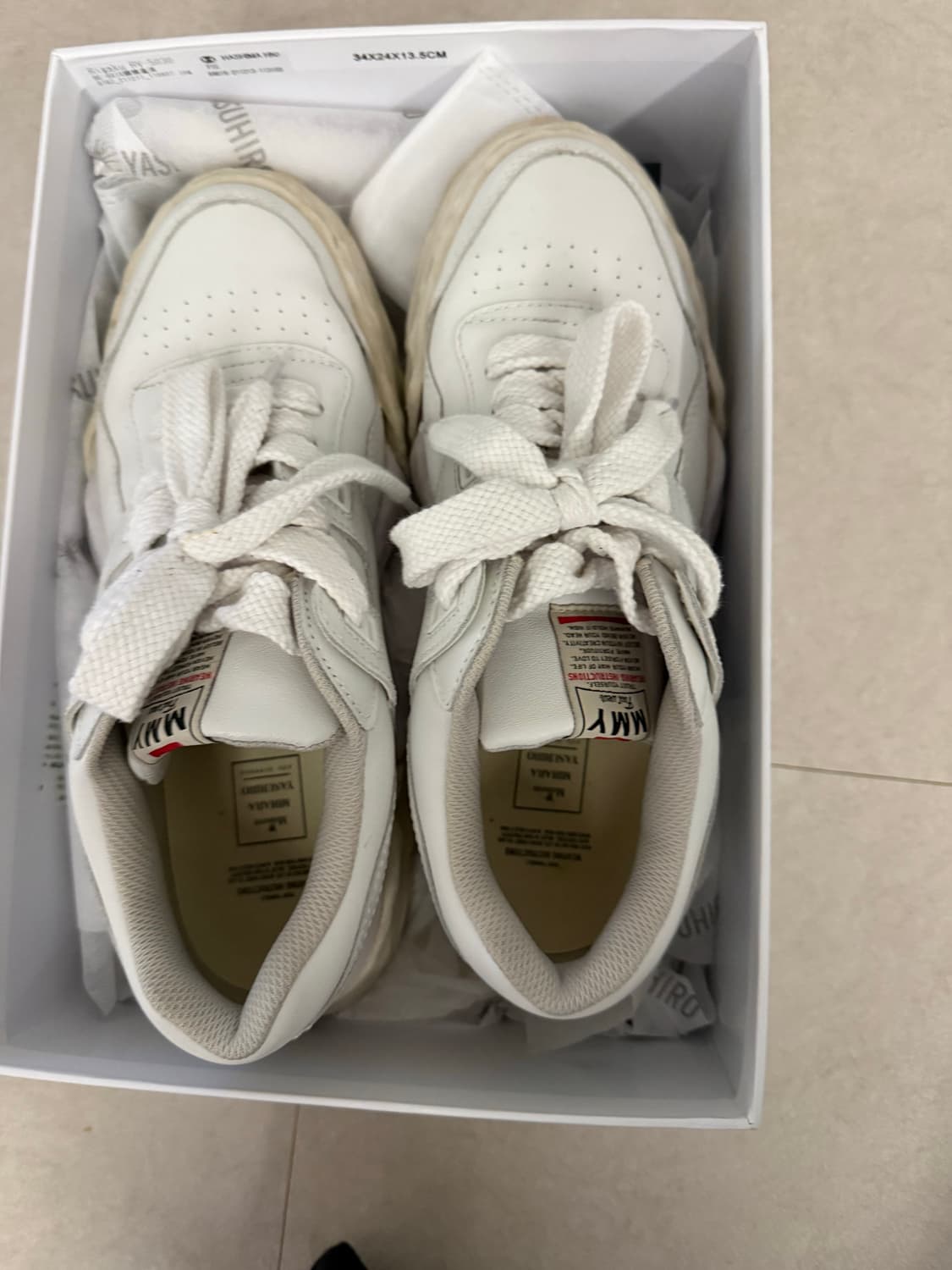 메종 미하라 야스히로 파커 OG 솔 스니커즈 285 상품이미지6