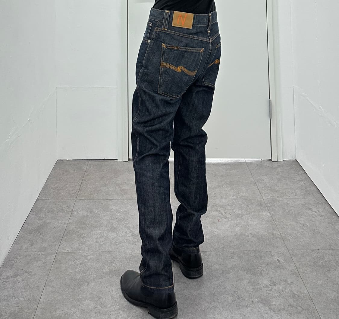 Nudie Jeans Dark Indigo Straight Denim 상품이미지3