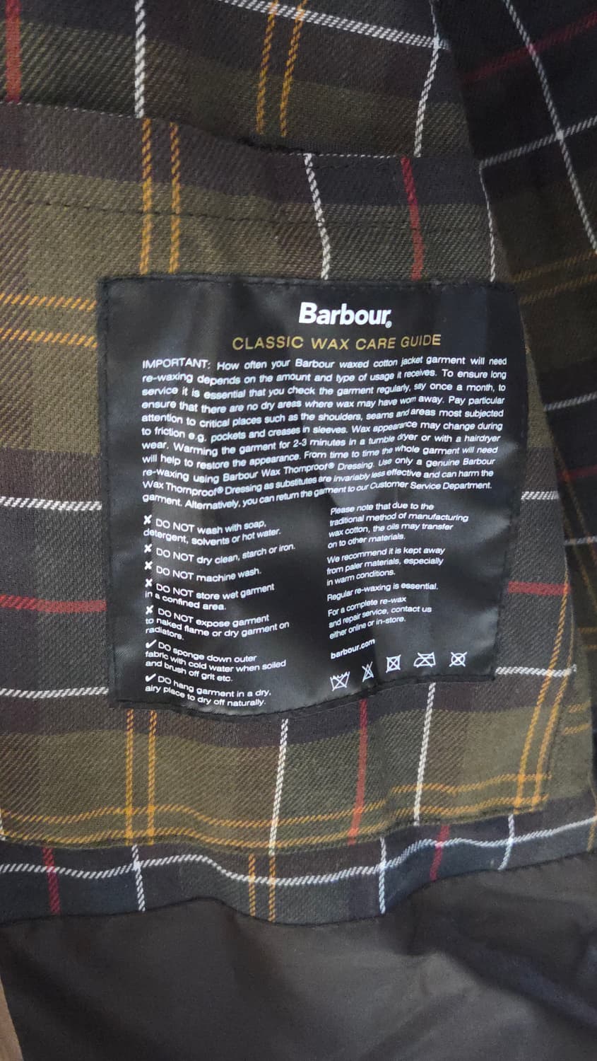 (착샷) 바버 Barbour 클래식 비데일 왁스 자켓 상품이미지5