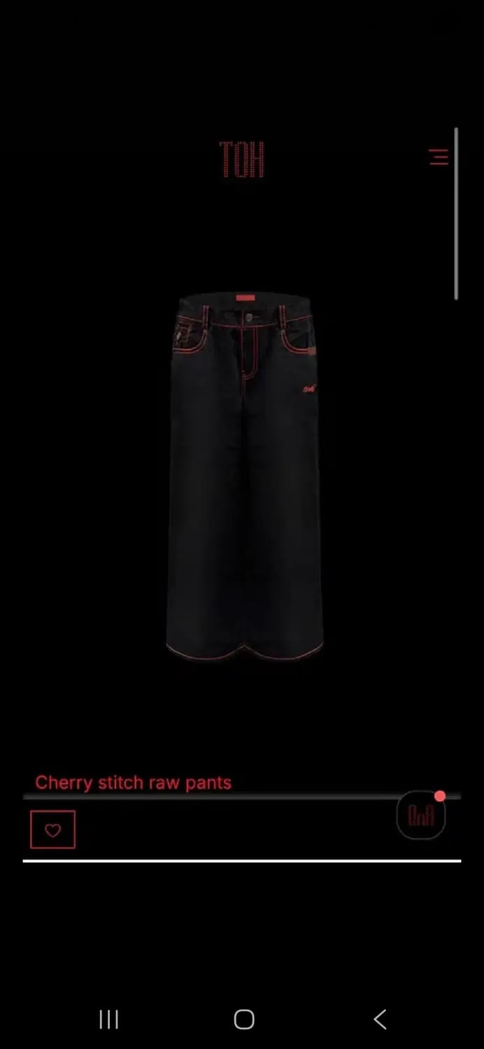 TOH 스티치 팬츠 시착만해본 새상품 팝니다. 상품이미지1