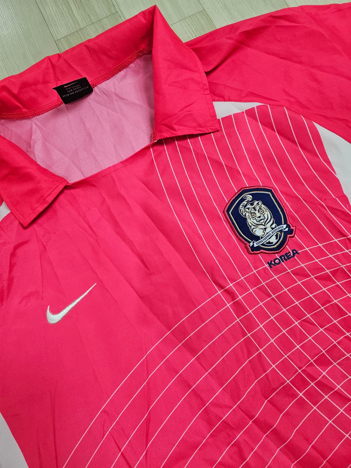 [100] 나이키 2002 대한민국 국가대표팀 빈티지 저지 유니폼 핑크 상품이미지4