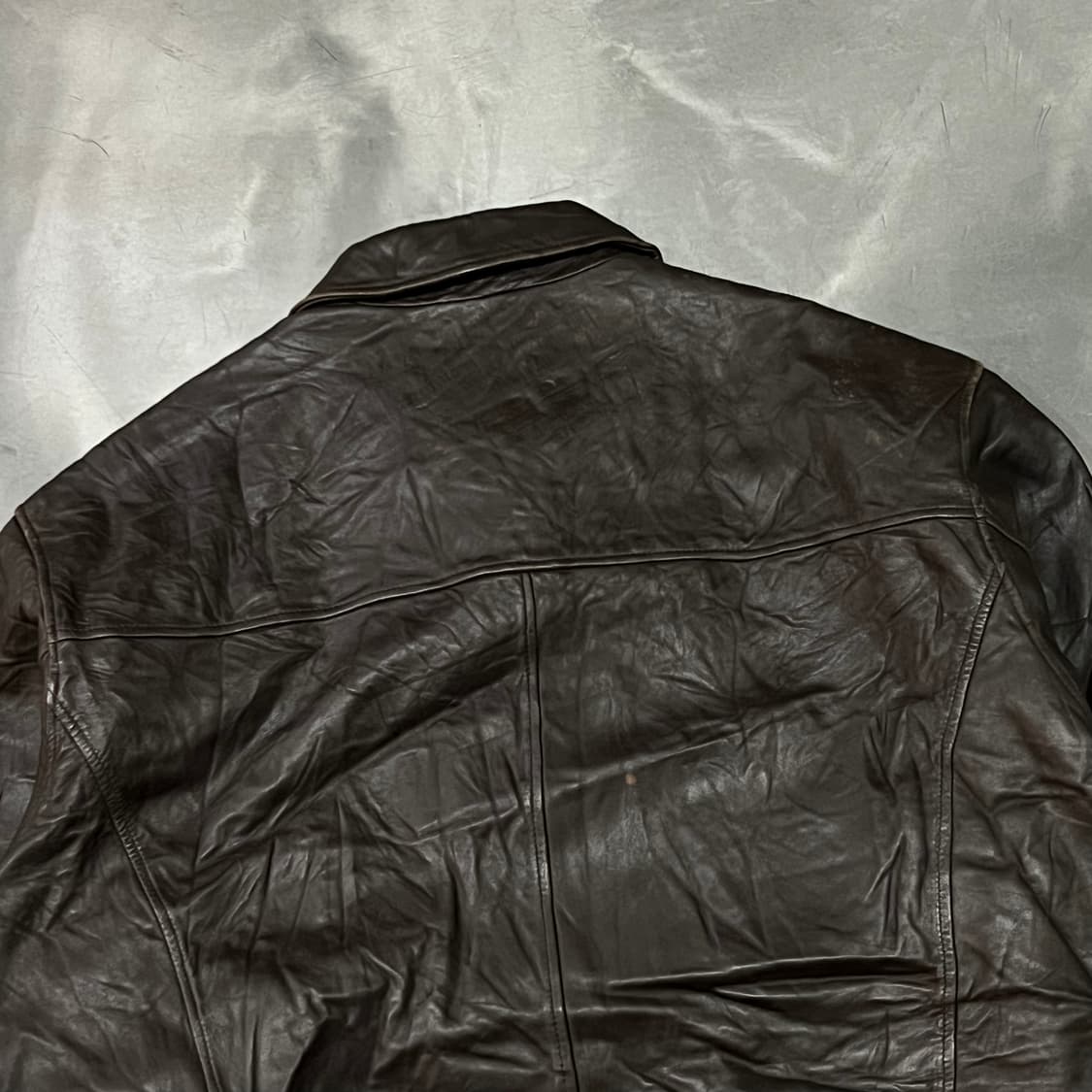 조스에이뱅크 레더 카라 자켓 y15017 상품이미지5