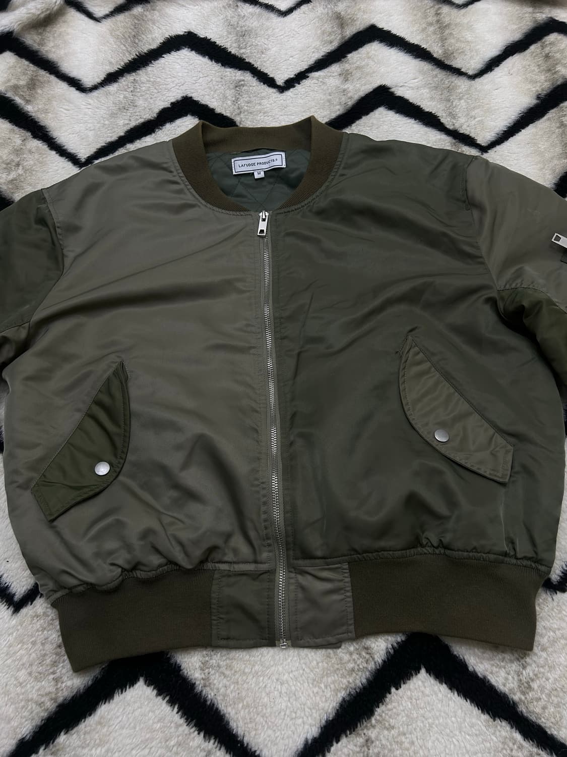 [M]라퍼지스토어 투톤 항공점퍼/카키 상품이미지2