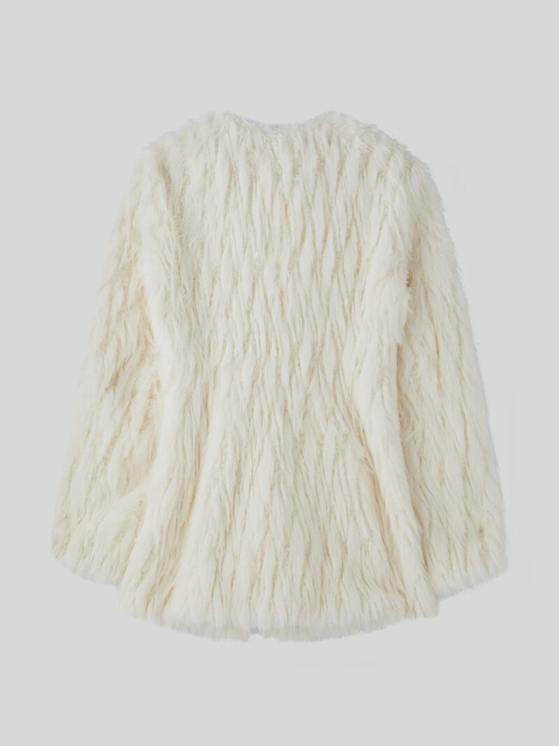 Recto 렉토 SIGNATURE CURVED FAUX FUR 퍼 자켓 상품이미지3