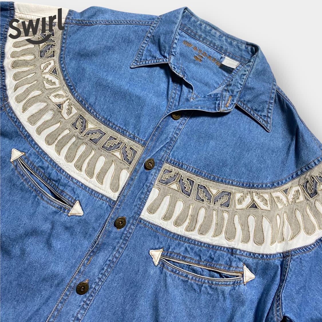🌊90s FRYDAY western shirts 상품이미지5