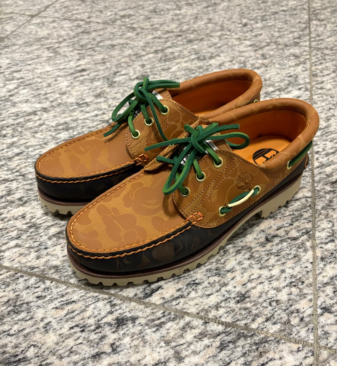 [콜라보 슈즈]팀버랜드 x 베이프 보트슈즈 카모 상품이미지1