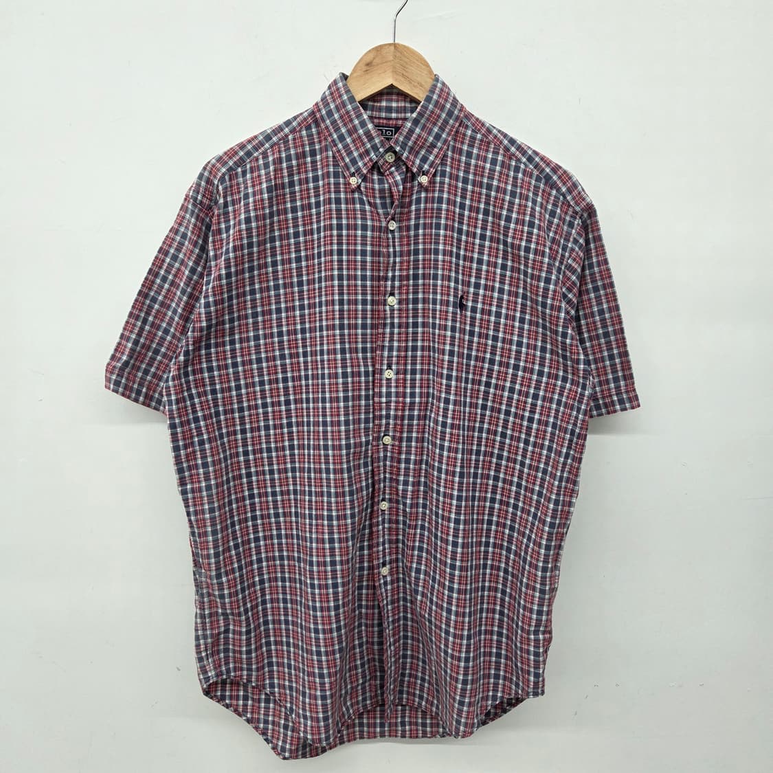 폴로 랄프로렌 체크 반팔 셔츠 남XL 상품이미지2