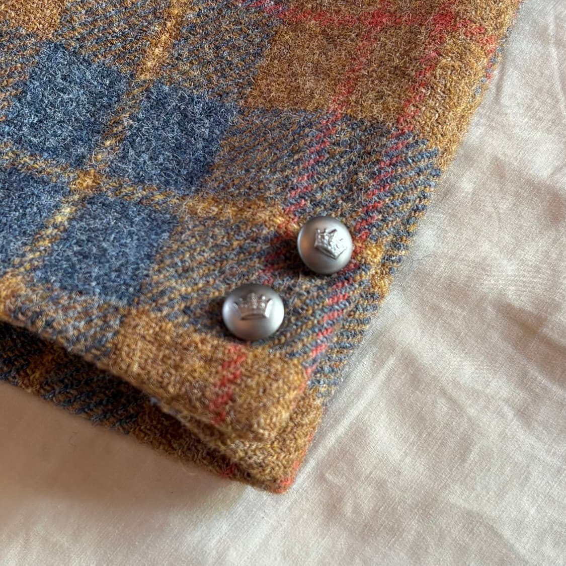 (여55-66) 90s Harris Tweed 싱글 3B 자켓 상품이미지4