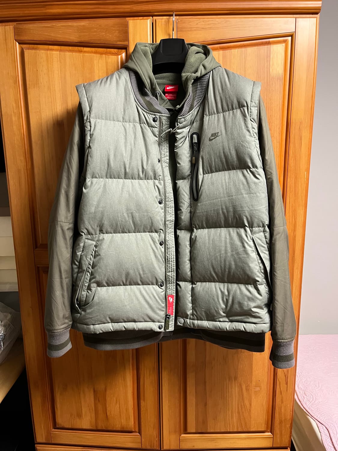 나이키 테크팩 패딩조끼 + 후드 후리스 상품이미지1