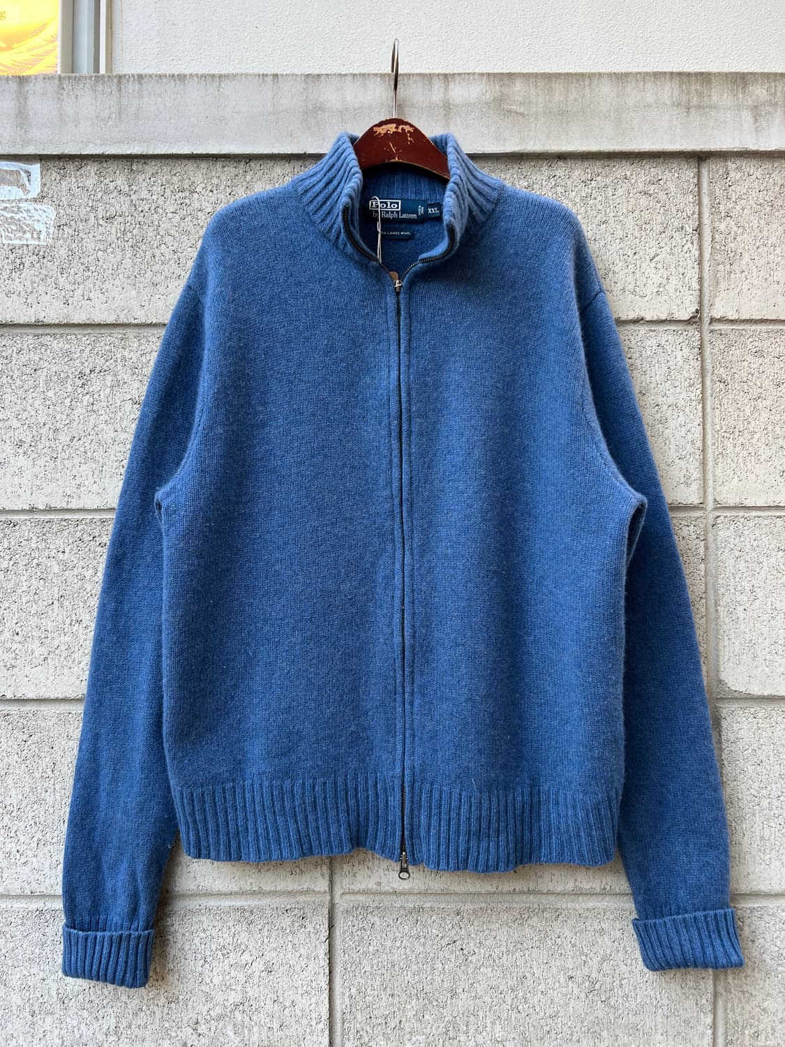 1990/00s POLO RALPH LAUREN 폴로램스울니트자켓 상품이미지1