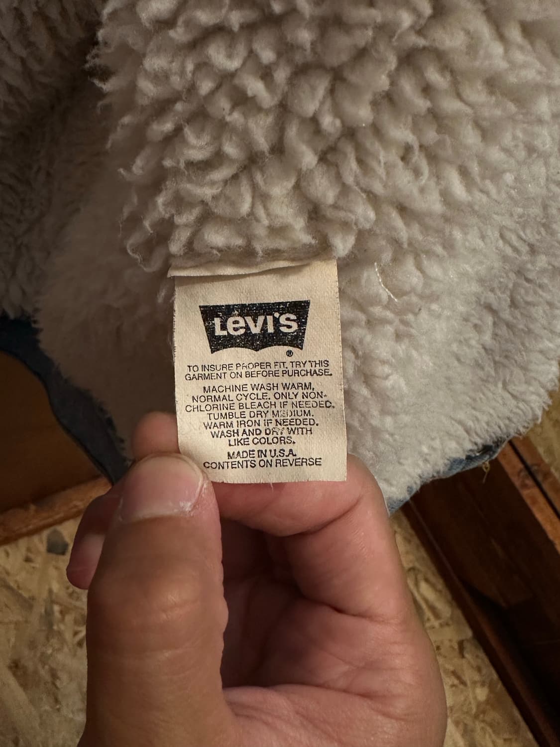 리바이스 쉐르파 데님 자켓 made in USA L사이즈 상품이미지7